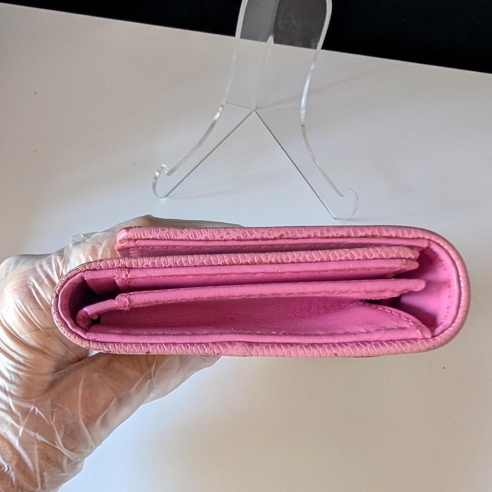 MCM Visetos Trifold Leather Long Wallet - Picture 6 of 11